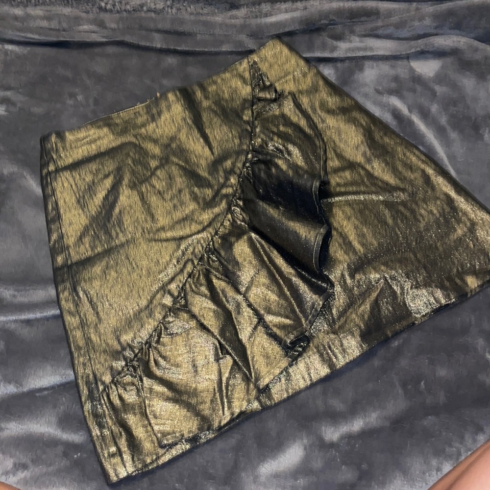 Gianni Bini Gold Metallic skirt